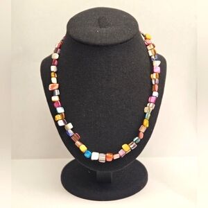 Colorful Dyed Shell Necklace
